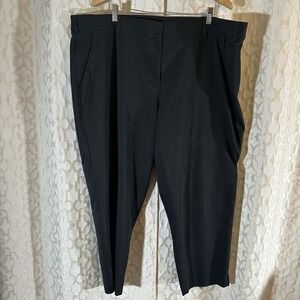 Lane Bryant Black Dress Slacks Pants Khaki Polyester/rayon/spandex Size 24